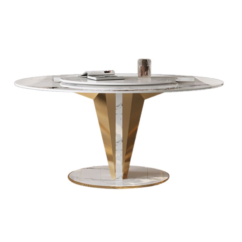 Glam Style Round Table Set 1/4/5/7/9 Pieces Dining Set for Kitchen