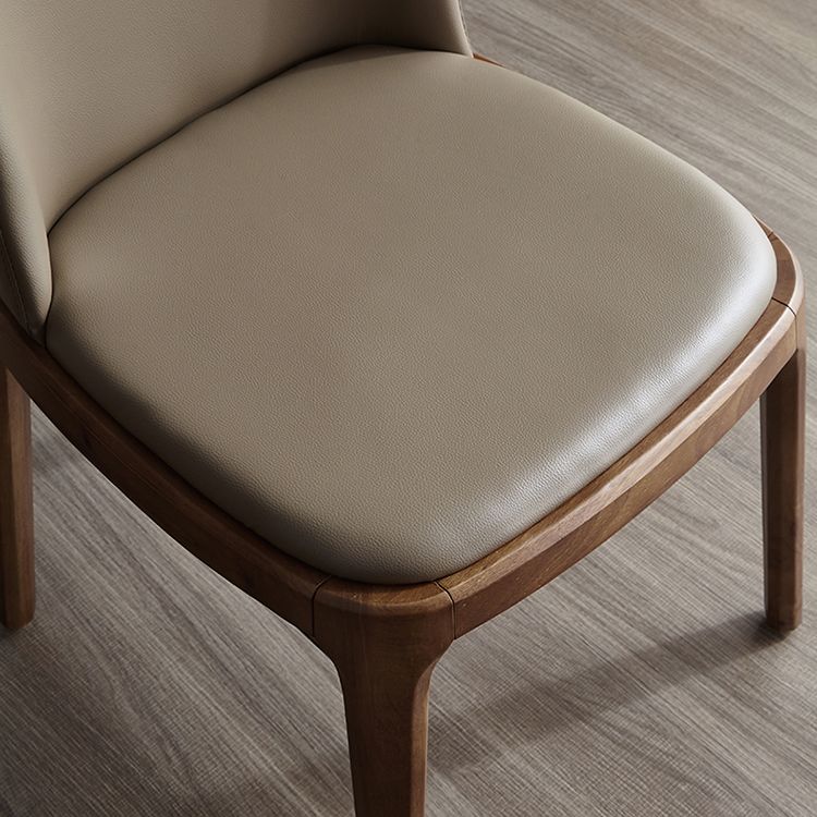 Silla lateral de cuero industrial para restaurante Silla de comedor Parsons