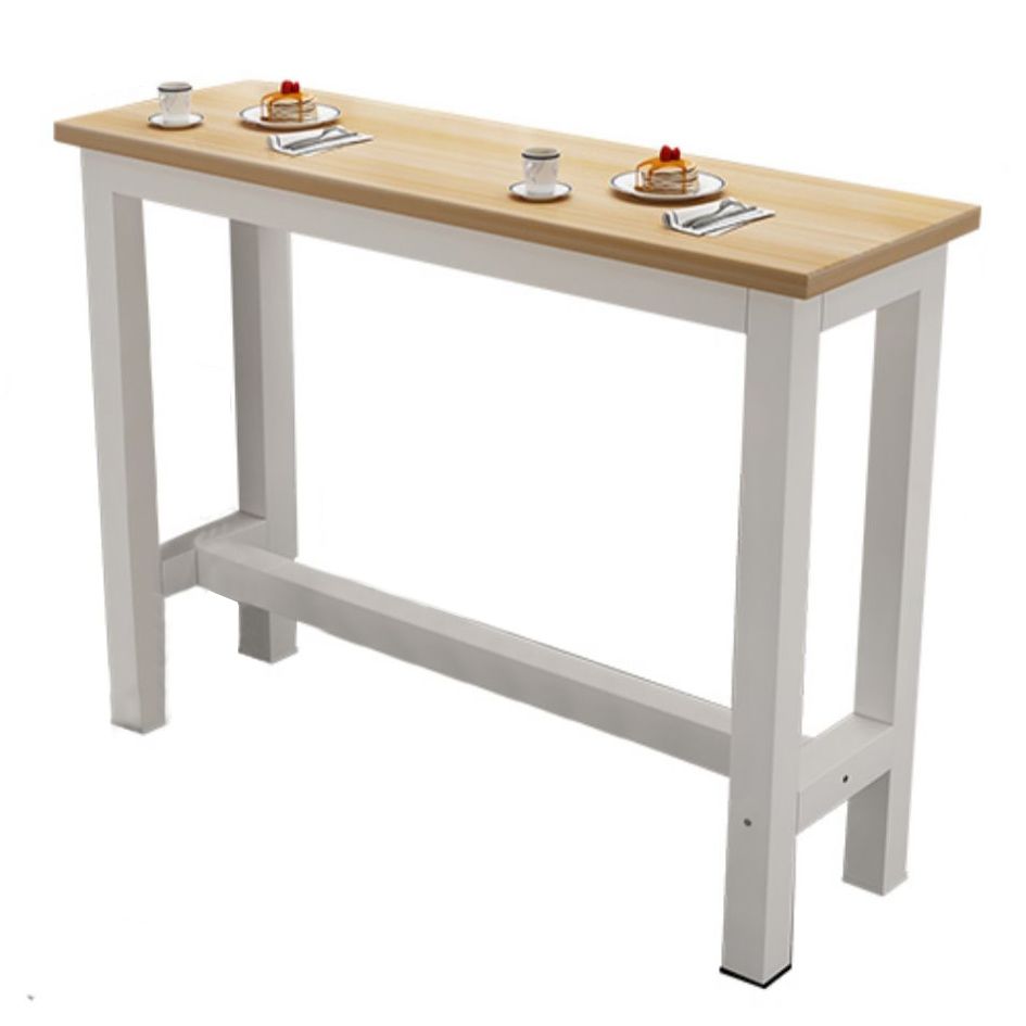 Modern Rectangle Wooden Table Dining Bar Counter Table for Home