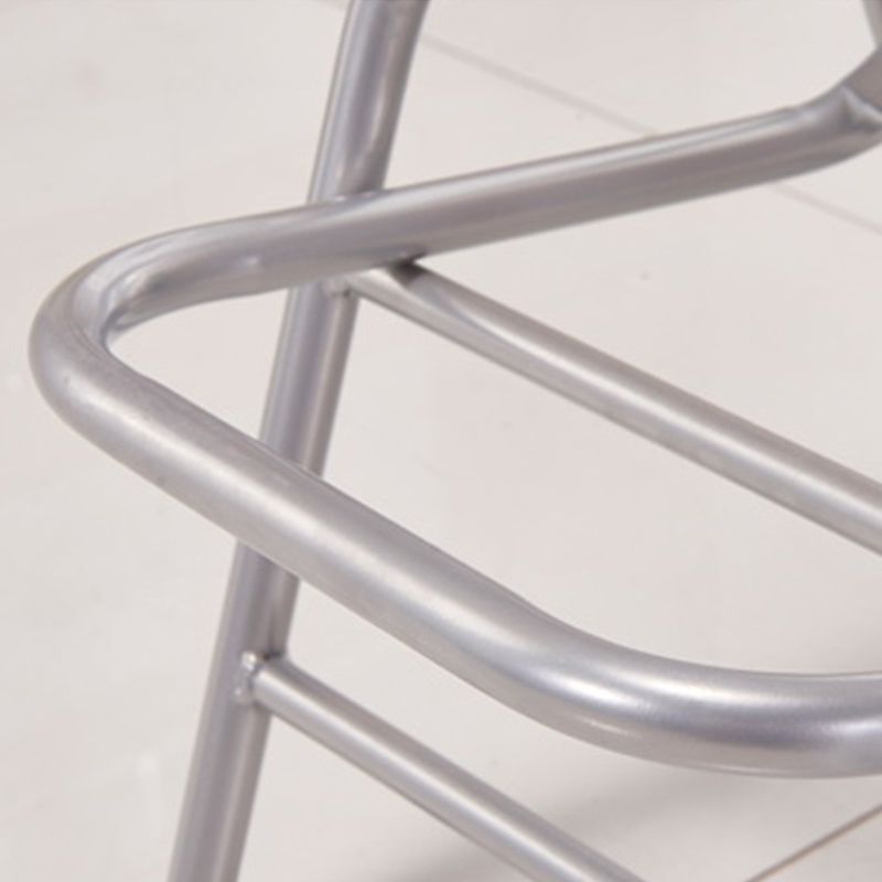 Contemporary Dining Stools Low Back Folding Bar Stools with Metal Base