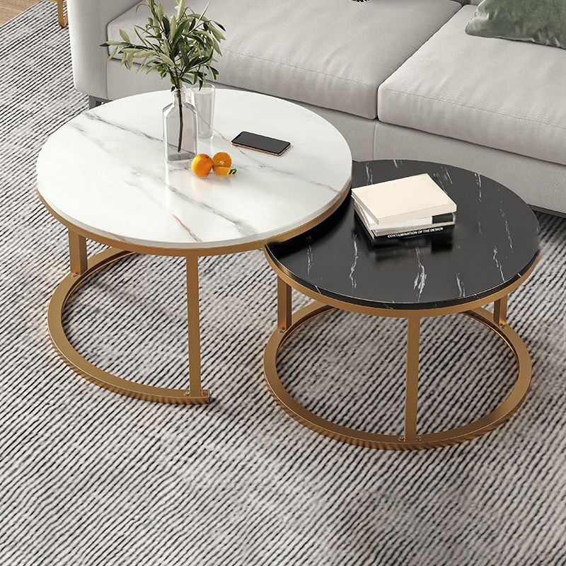 Slate Nesting Coffee Table Set No Distressing Round Coffee Table Set
