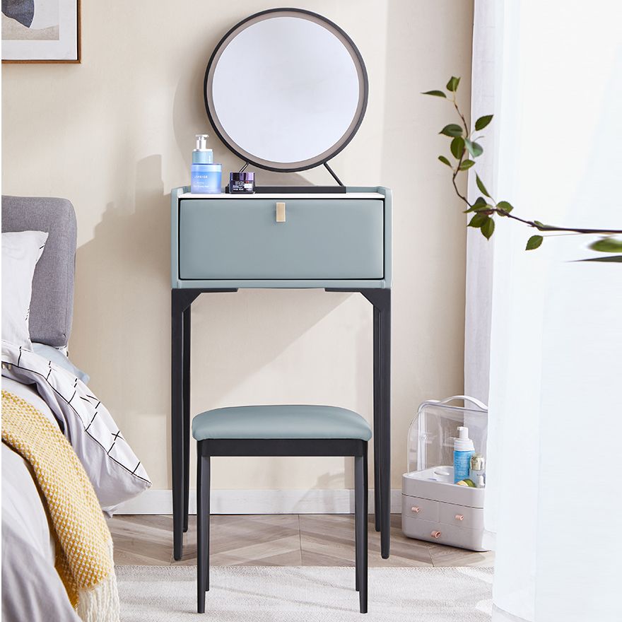 Pine Bedroom Contemporary Storage Box 1 Drawers Wood Vanity Table