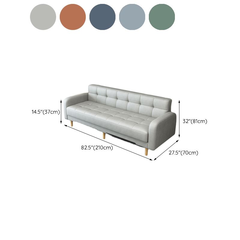 Industrial Living Room Settee Square Arm Biscuit Back Seating