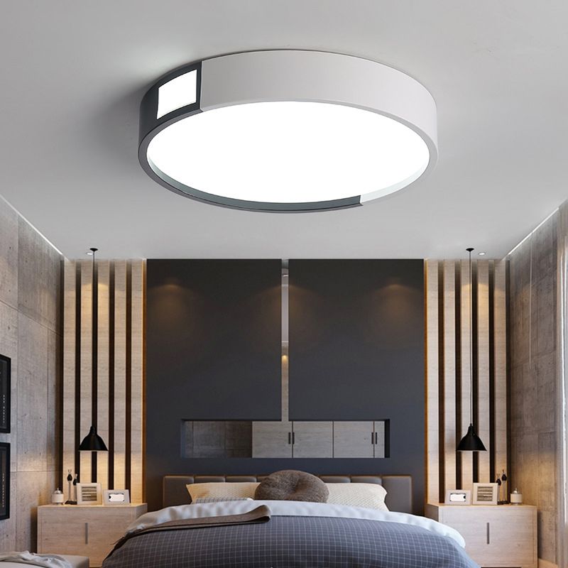 Lámpara de techo rectangular moderna con pantalla acrílica para sala de estar