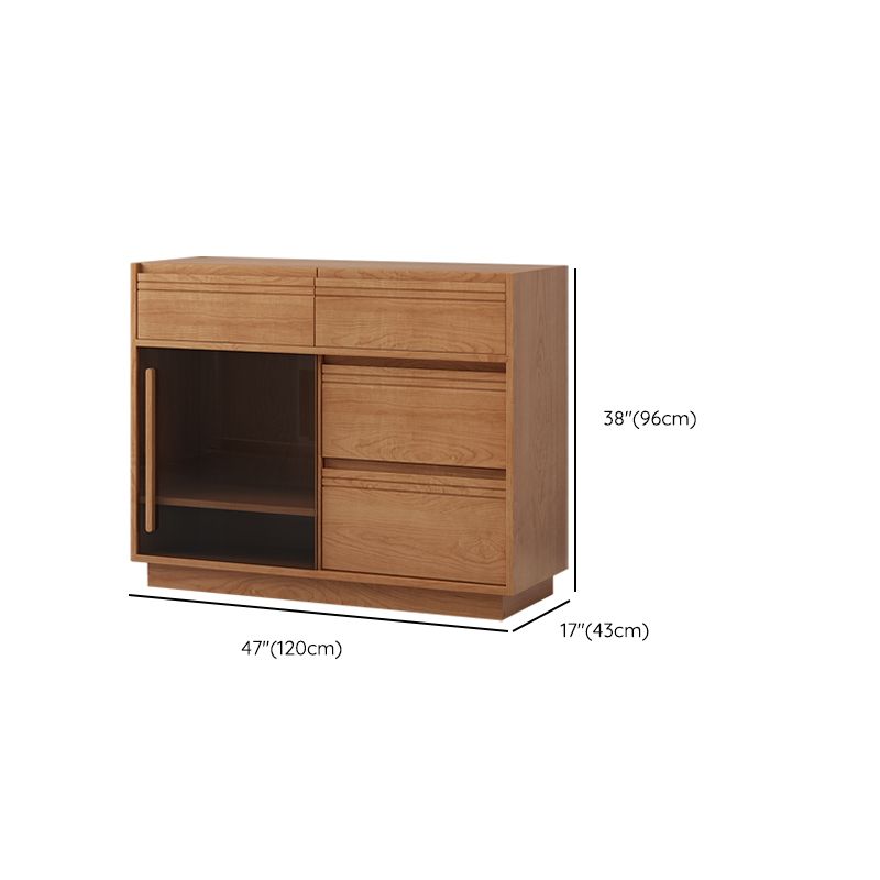 Modern Pine Wood Rectangle Kitchen Island Table for Dining Room
