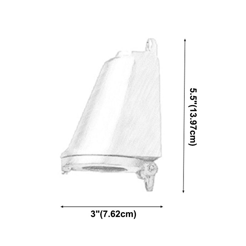 Aluminum Conical Wall Washer Sconce Industrial Outdoor LED Wall Spotlight