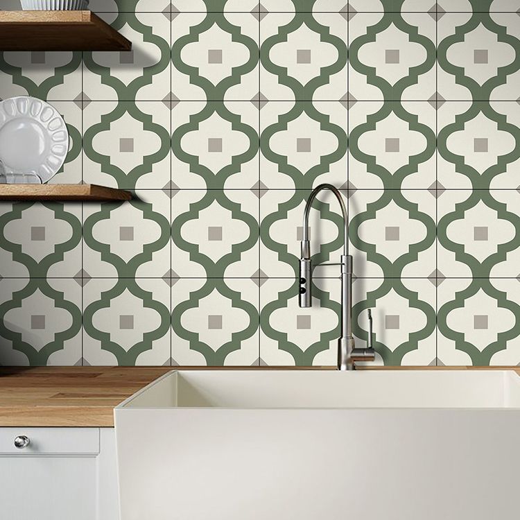 Field Tile Wallpaper Square PVC Peel and Stick Backsplash Wall Tile