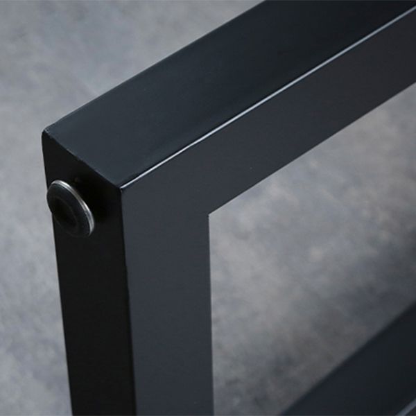 Industrial Rectangle Indoor Bar Dining Table White Stone Bistro Table Fixed Table