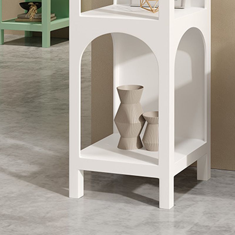 13.78" W Scandinavian Antique Finish Shelf Bookcase Metal Book Shelf with Shelves