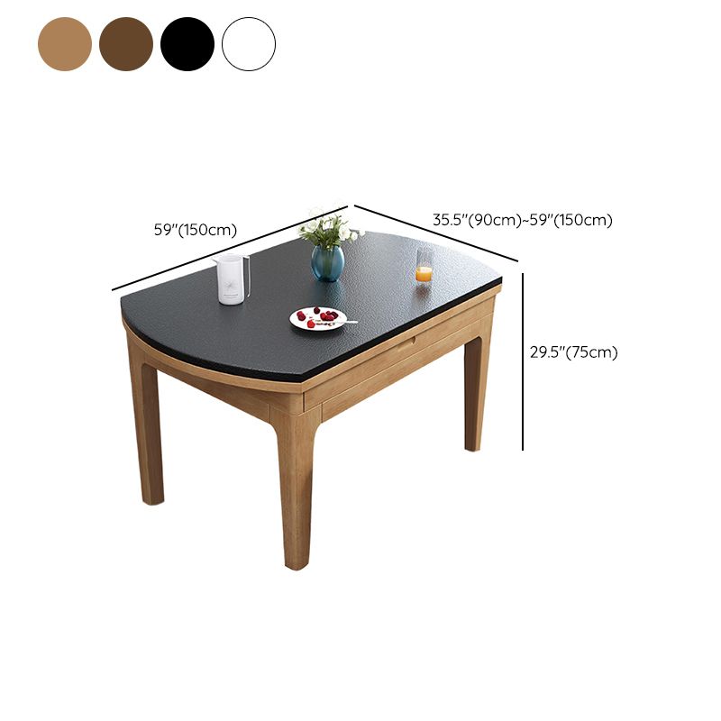 4-foot Dining Site Table Stone Drop-Leaf Dinette Table for Home