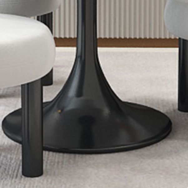 Modern Round Sintered Stone Dining Set 1/2/3/4/5 Pieces Dining Set for Dining Areas