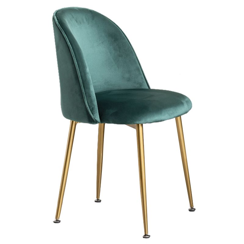 Glam Style 16.5'' Wide Dining Room Chair Solid Back Side Chair with 4 Legs for Home Use