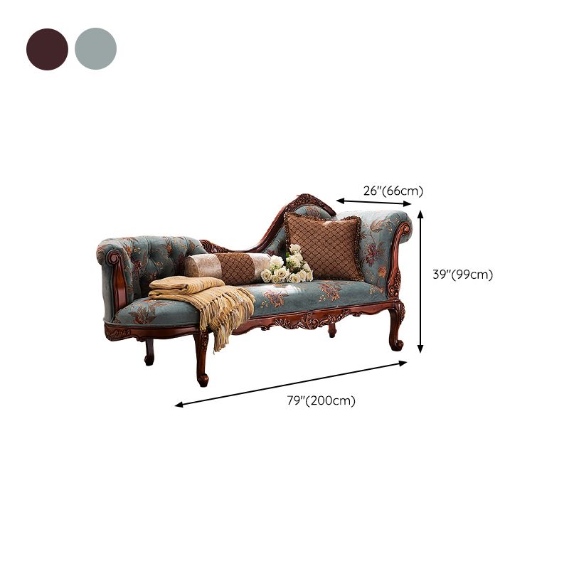 Traditional Chaise Lounge Couch Bedroom Living Room Chaise with Button Tufted