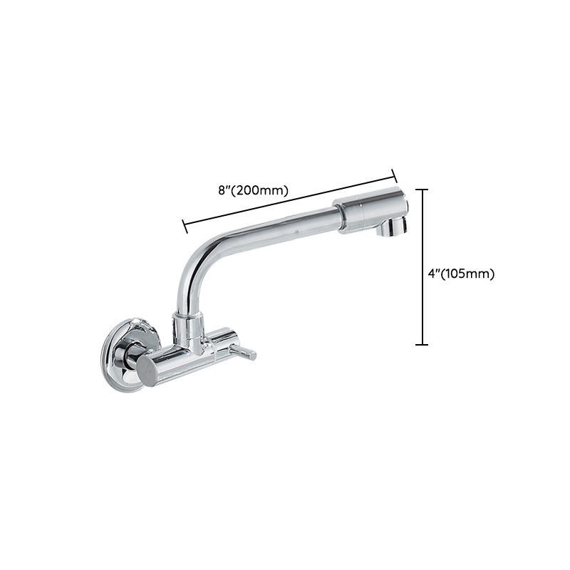 Wall Mounted Metal Tub Filler Low Arc Waterfall Bathtub Faucet