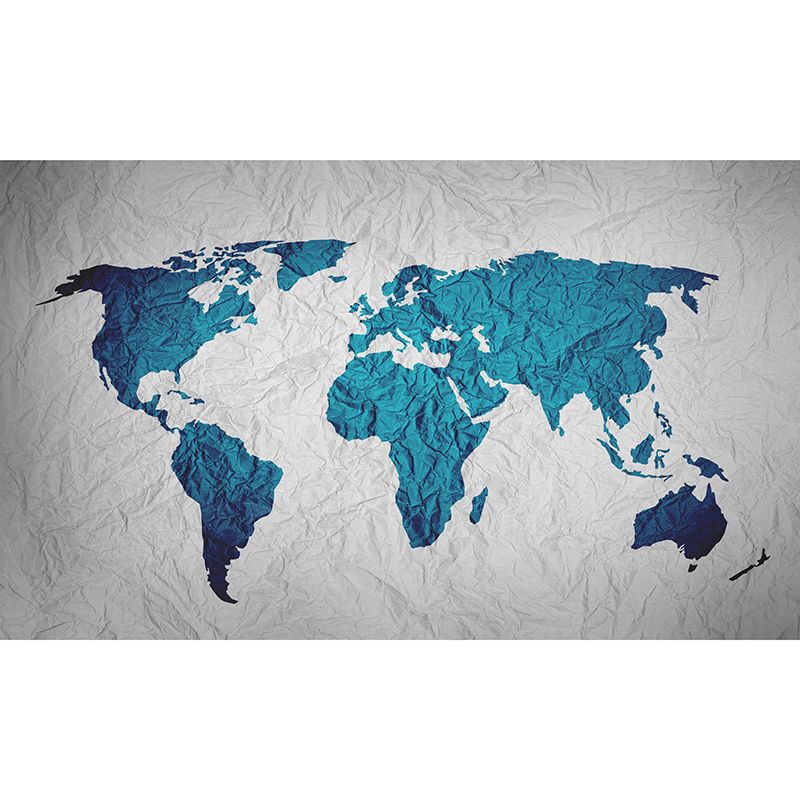 Beautiful Illustration Mural Wallpaper World Map Indoor Wall Mural