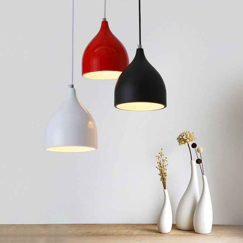 Nordic Creative Nut Shaped Hanging Lamp Aluminum 1 Head Dining Room Suspension Light