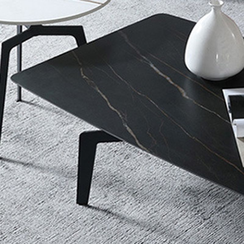 4 Legs 1 Single Coffee Table 16.14" High Metal Cocktail Table