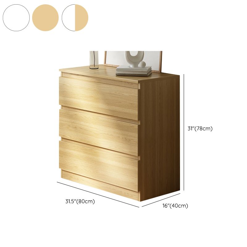 Contemporary Engineered Wood Vertical Storage Chest Bedroom Chest with Drawers