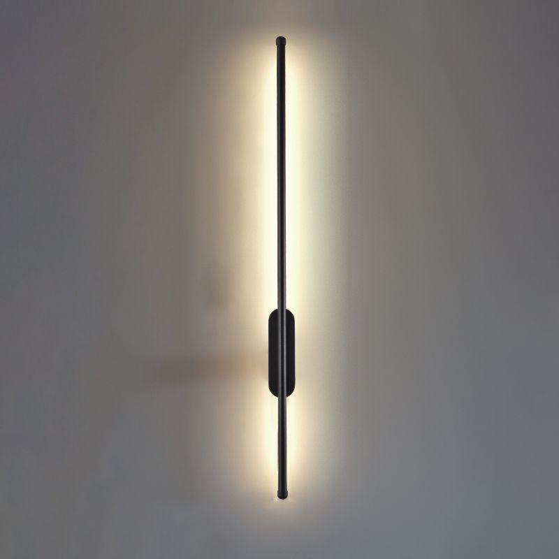 Forma lineare in metallo sconce moderno stile moderno 1 lampada da supporto da parete leggera