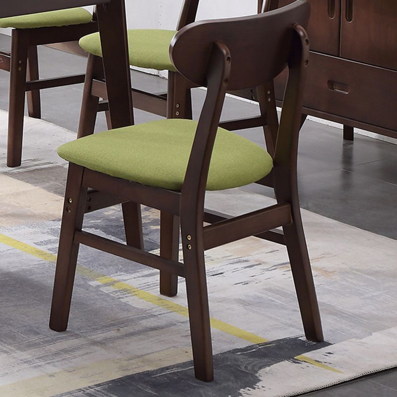 Traditional 1/2/5/6 Pieces Furniture Solid Wood Rectangle Dining Table Set in Brown