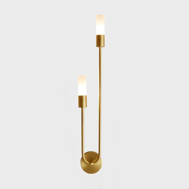 Cilinder wand sconce lichten moderne wandlamp armatuur metaal 2 lichte wandwanden