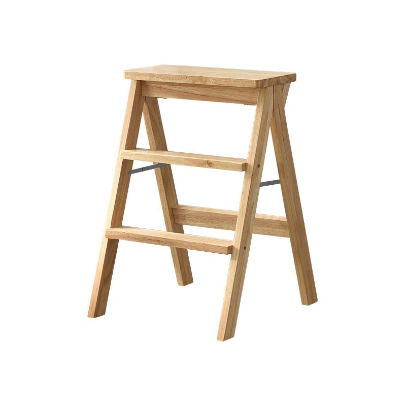 Taburete de bar rectangular apilable, taburete de bar de madera moderno sin brazos con reposapiés