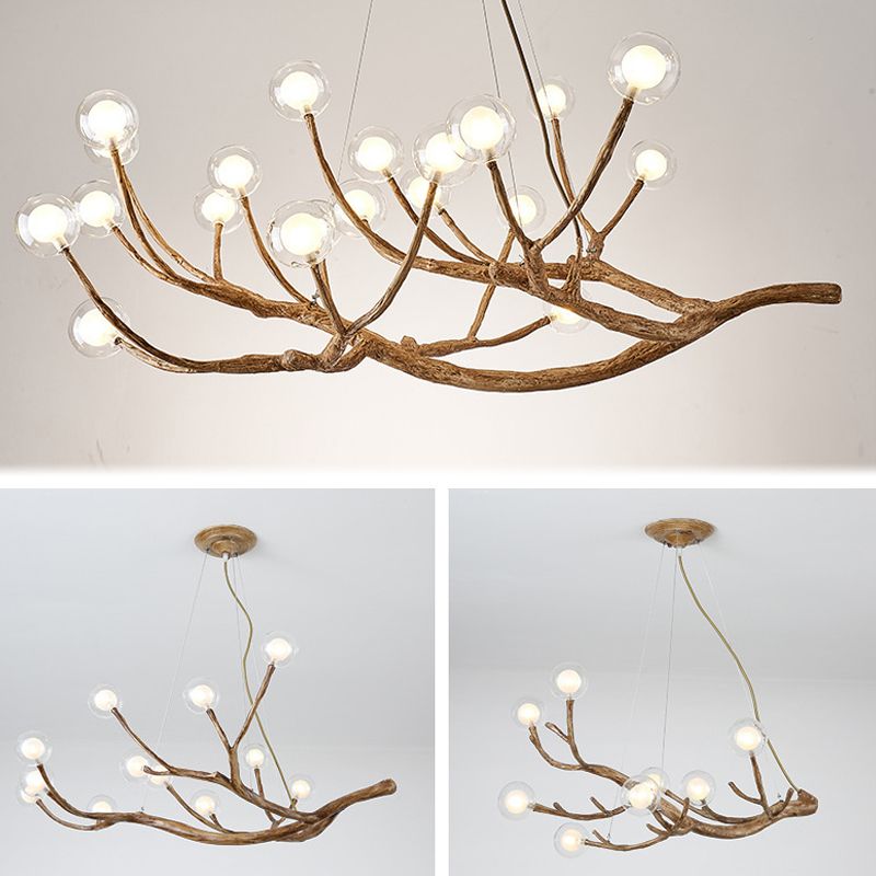 Branch Chandelier Light Fixture Modern Designer Glass Pendant Lighting for Restaurant
