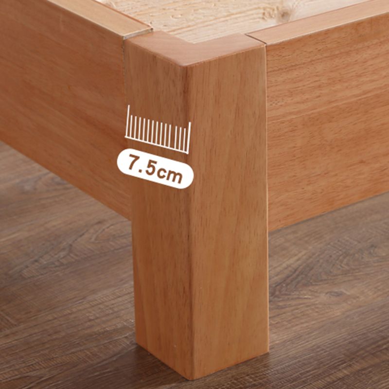 Solid Color Scandinavian Slat Bed Arched Bed With Custom Wood Legs