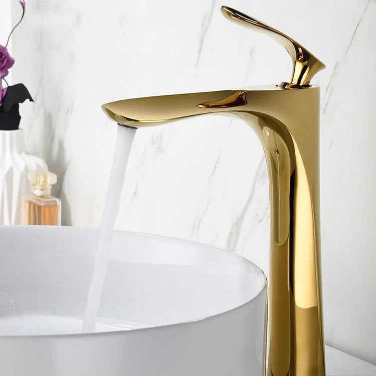 Glam Style Faucet One Lever Handle Vessel Sink Bathroom Faucet