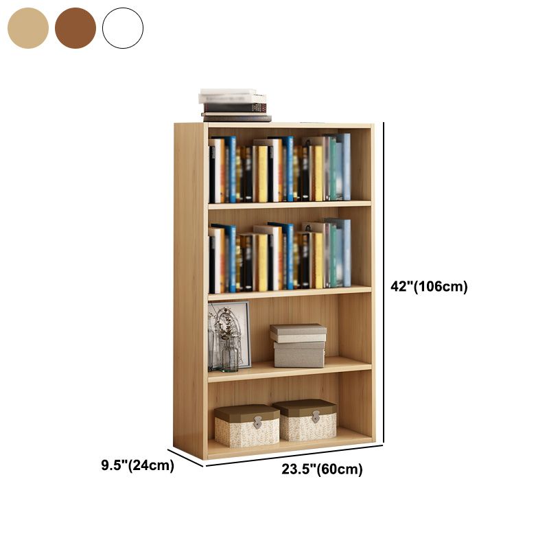 Scandinavian Manufactured Wood Standard Bookshelf Vertical Bookshelf for Living Room