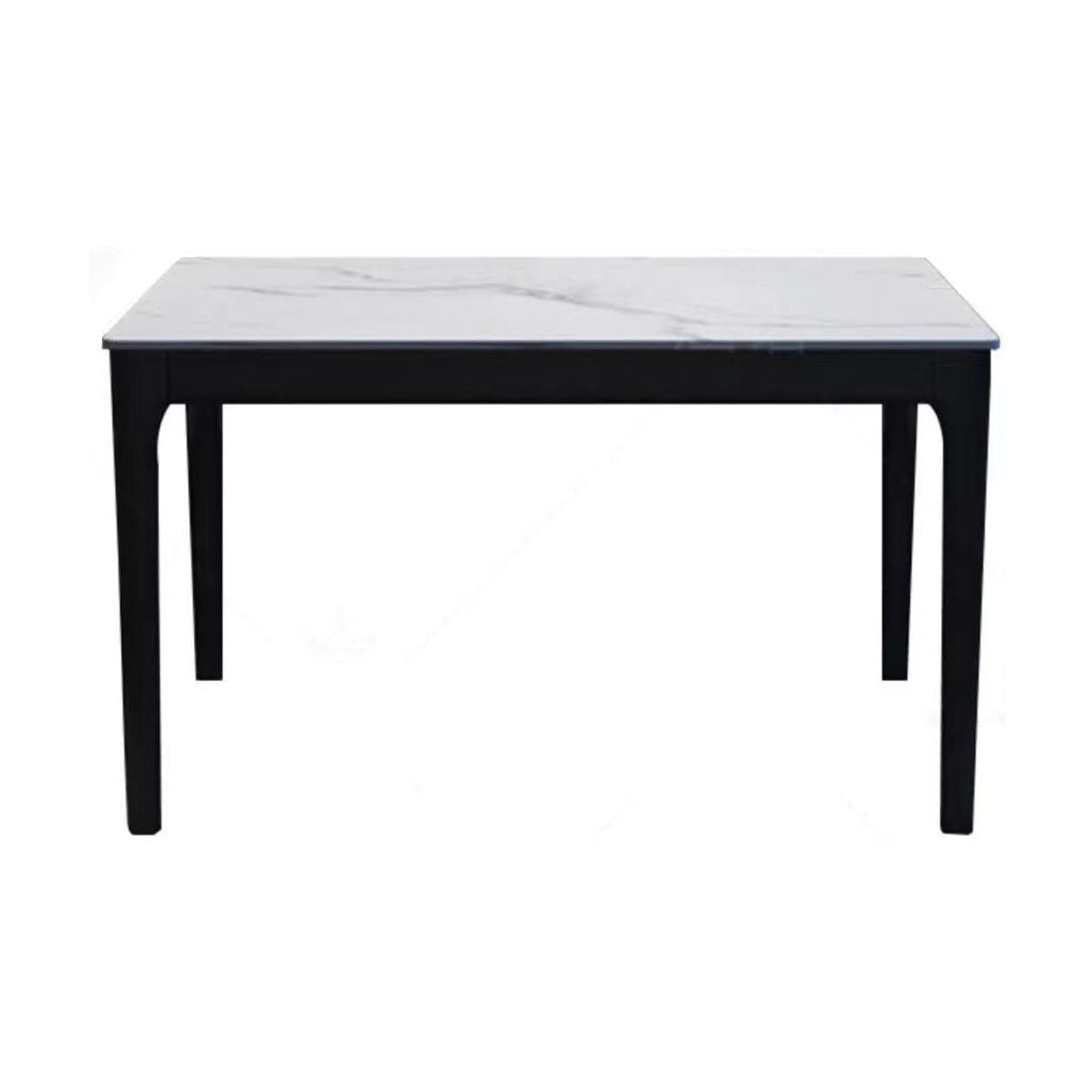 Midcentury Style Dining Room Collection Stone 4 Legs Dinette Table for Indoor
