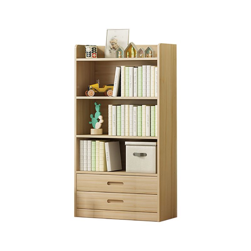Modern Solid Wood Bookcase Closed Back Bookshelf for Any Room