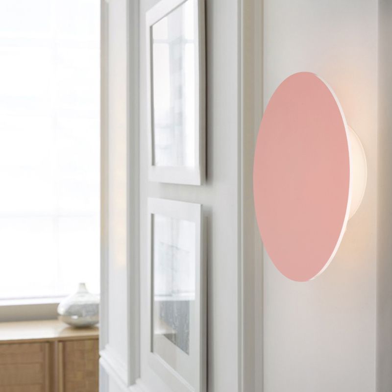 Roze/blauw/groene muur SCONCE Macaron Metal 1 lichte sconce verlichtingsarmatuur in wit/warm/derde versnelling