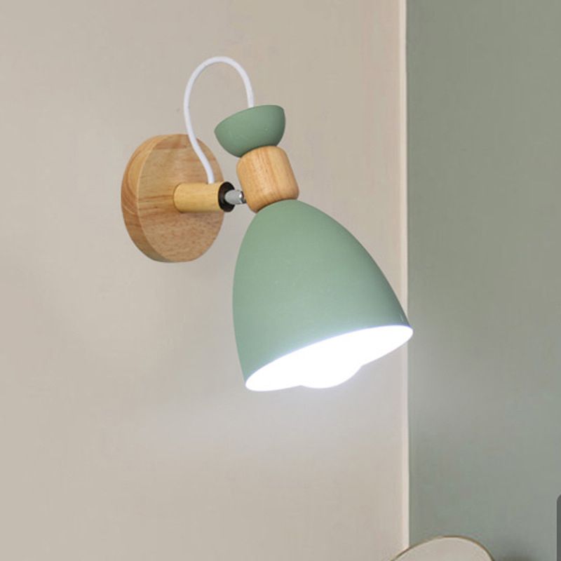 Moderne lampade a forma di macaron metallo 1 fluide con applique leggeri