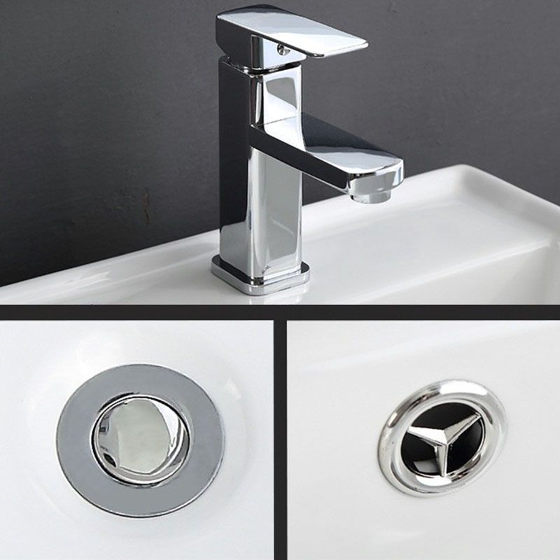Classical White Bathroom Sink Porcelain Trough Bathroom Sink
