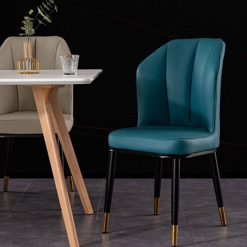 Metal de la cocina del estilo moderno que cena las sillas que cenan la silla lateral sin brazos del Wingback