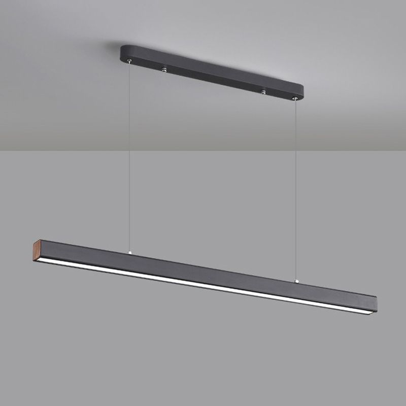 Modern Hanging Ceiling Light 1 Light Pendant Lighting Fixtures in Black Finish