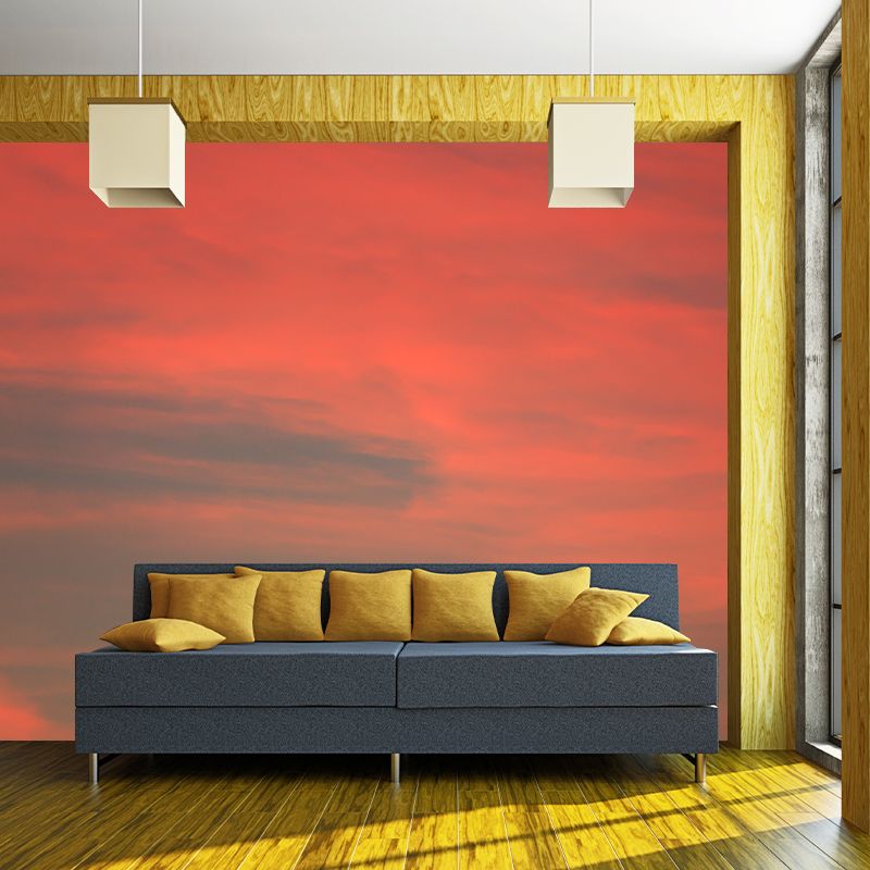 Sky Photo Mural Wallpaper Wall Art for Bar and Coffee Shop, Stain Resistant