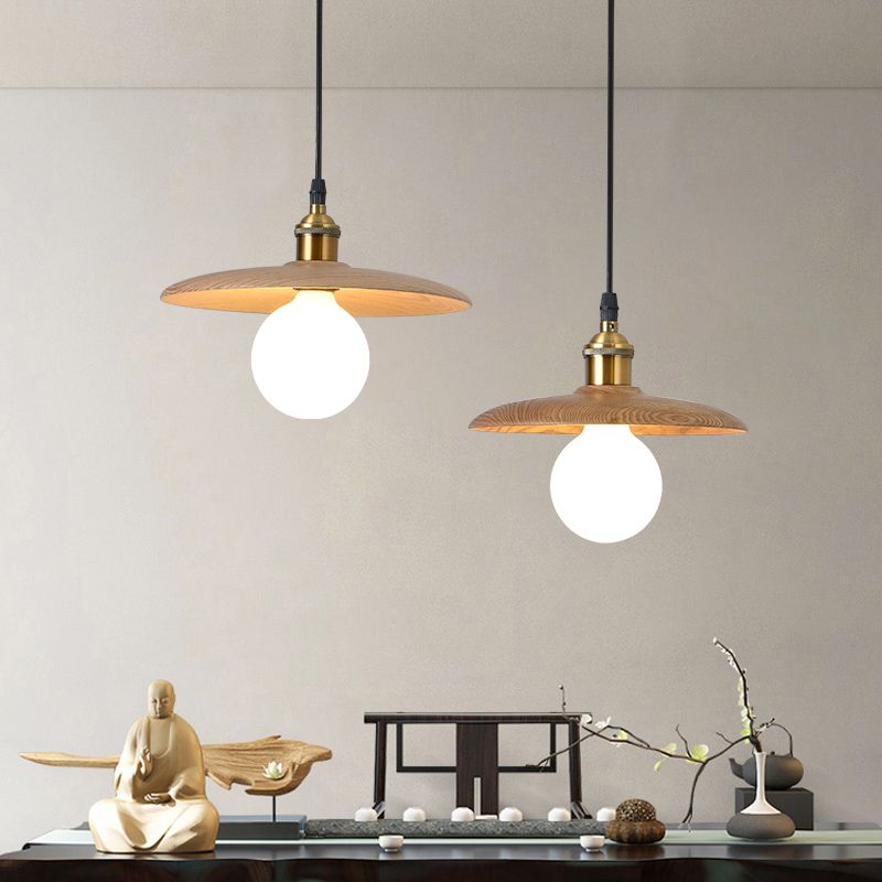 Simplicity Wooden Hanging Light Modern Pendant Lighting Fixture for Sitting Room
