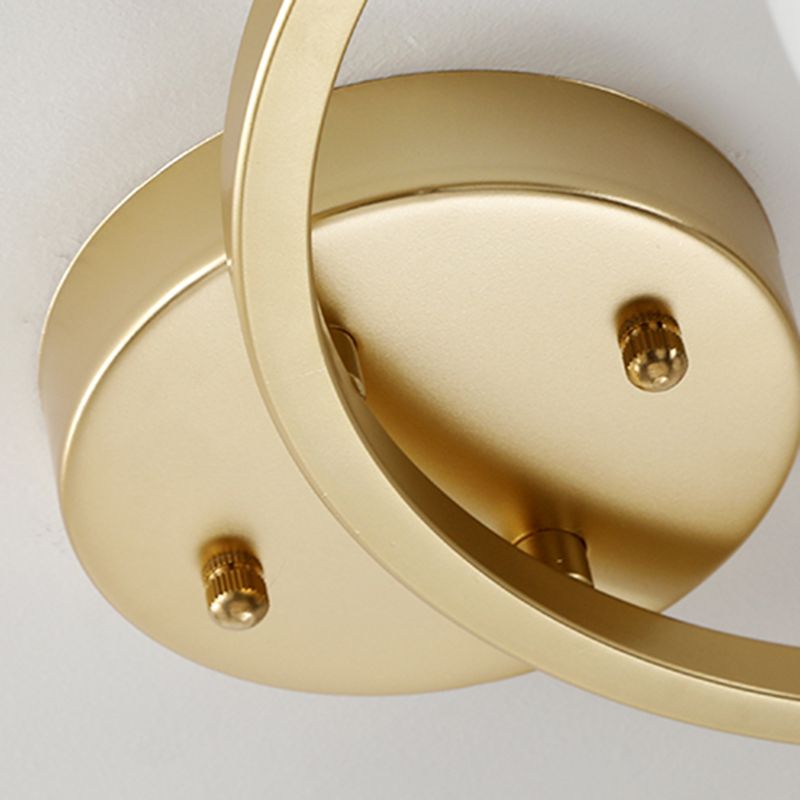 Modern Simple Ceiling Light Ball Shape Iron Ceiling Lamp for Bedroom