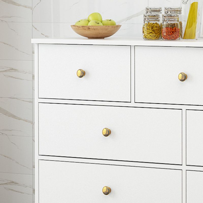 Modern Accent Chest with Straight Legs and Drawers Storage Cabinet