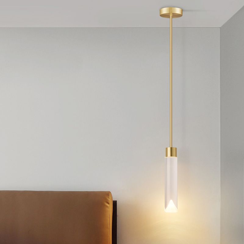 K9 Crystal Cylindric Pendant Lighting Simplicity Finis Finis Finis Plafond