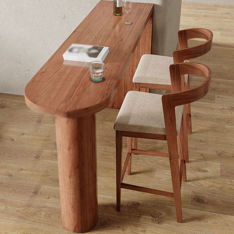 Mesa de madera de la mesa de mostrador de pino