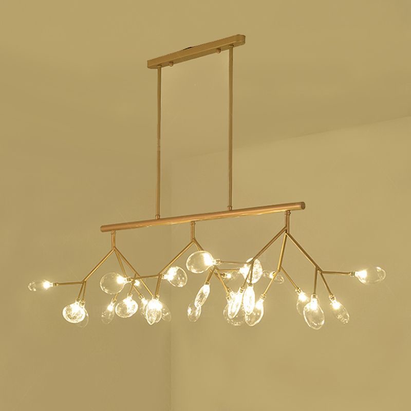 Estilo minimalista moderno techo en aerosol Costilla colgante de metal claro para sala de estar para sala de estar