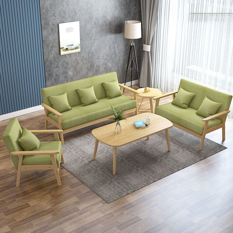 Contemporary Tight Back Standard Square Arm Living Room Settee