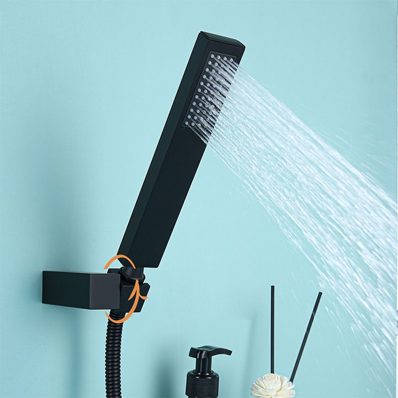 Modern Wall Mounted Copper Tub Filler Low Arc Waterfall Tub Faucet Trim