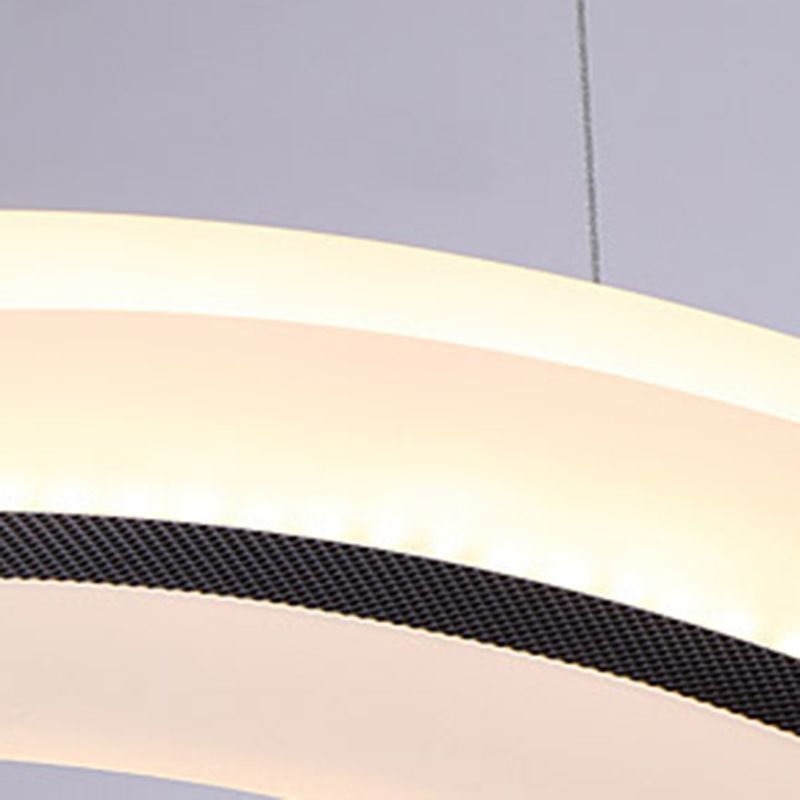 Weiße lineare LED -Insellicht im modernen künstlerischen Stil Schmiedeeisen anheiztem Licht mit Acrylschatten