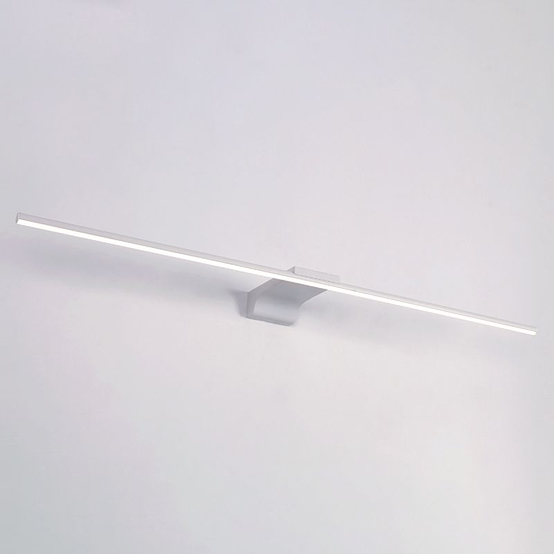 Minità di vanità in metallo lineare Minimalismo Minimalismo a 1 luci a parete per bagno