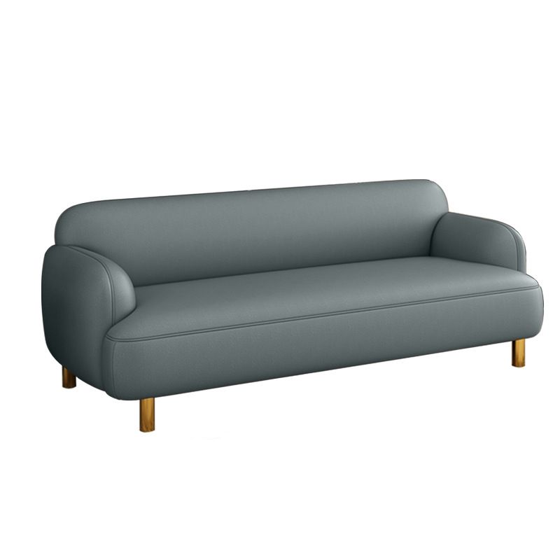 Modernes Kunstleder Standardsofa eingebrauchter Arm Enge Rückensofa