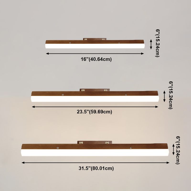 Wooden LED Mirror Light Modern Nordic Adjustable Wall Sconce Light for Bedroom Bathroom